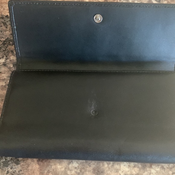 Coach Black Pleated Leather Wallet - Picture 6 of 6